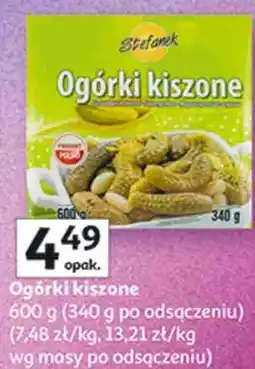 Auchan Ogórki kiszone Stefanek oferta