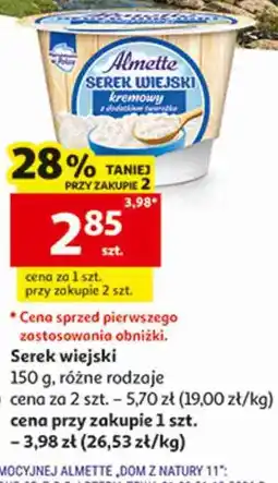 Auchan Serek wiejski Almette oferta