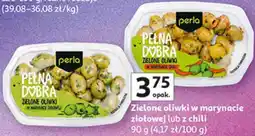 Auchan Zielone oliwki w marynacie ziołowej lub z chili perla PEŁNA DOBRA oferta