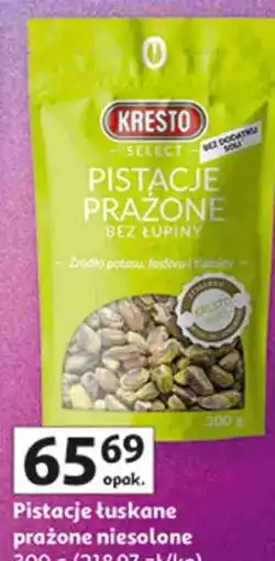 Auchan Kresto Pistacje łuskane prażone niesolone oferta