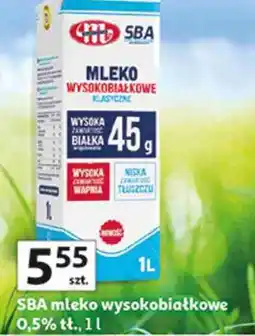 Auchan SBA mleko wysokobiałkowe 0,5% tł oferta