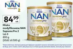 Auchan Mleko modyfikowane NAN Supreme Pro 2 lub 3 oferta