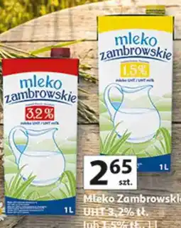 Auchan Mleko Zambrowskie UHT 3,2% tł. lub 1,5% tł oferta