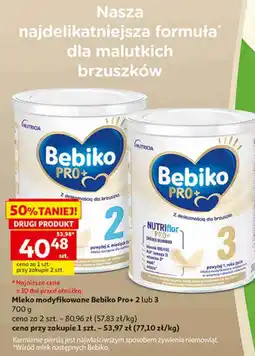 Auchan Mleko modyfikowane Bebiko Pro+ 2 lub 3 oferta