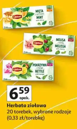 Auchan Herbata ziołowa Lipton oferta