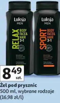 Auchan Żel pod prysznic Luksja Men oferta