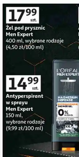 Auchan Żel pod prysznic L'Oréal Paris Men Expert oferta