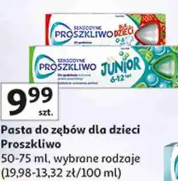 Auchan Pasta do zębów dla dzieci Sensodyne Proszkliwo oferta