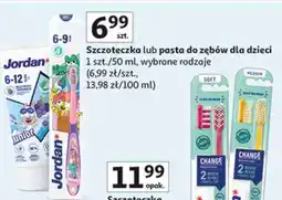 Auchan Szczoteczka lub pasta do zębów dla dzieci Jordan oferta