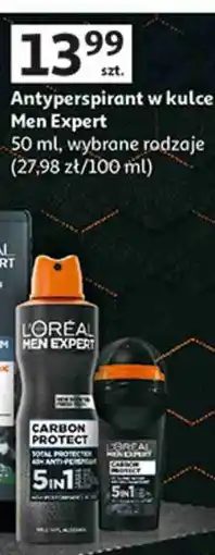 Auchan Antyperspirant w kulce L'Oréal Paris Men Expert oferta