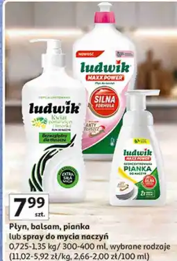 Auchan Ludwik Płyn, balsam, pianka lub spray do mycia naczyń oferta