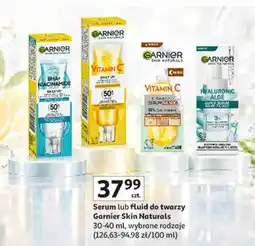 Auchan Serum lub fluid do twarzy Garnier Skin Naturals oferta