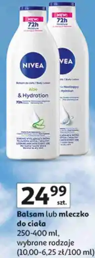 Auchan Balsam lub mleczko do ciała Nivea oferta