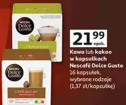 Auchan Kawa lub kakao w kapsułkach Nescafé Dolce Gusto oferta