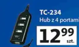 Auchan Hub z 4 portami USB Vakoss TC-234 oferta