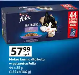 Auchan Mokra karma dla kota w galaretce Felix oferta