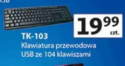 Auchan Klawiatura przewodowa USB Vakoss TK-103 oferta