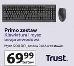 Auchan Primo zestaw Klawiatura i mysz bezprzewodowa Trust oferta
