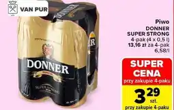 Carrefour Market Piwo Donner Super Strong 4-pak oferta