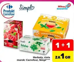 Carrefour Market Herbaty, zioła Carrefour, Simpl oferta