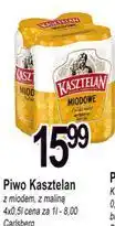 E.Leclerc Piwo Kasztelan z miodem, z maliną oferta