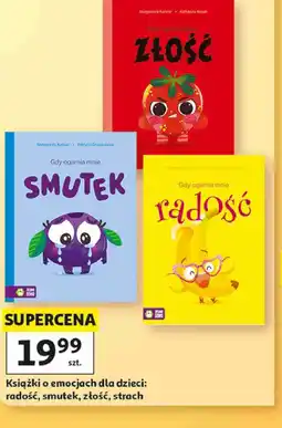 Auchan Książki o emocjach dla dzieci: radość, smutek, złość, strach oferta