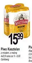 E.Leclerc Piwo Kasztelan z miodem, z maliną Carlsberg oferta