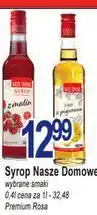 E.Leclerc Syrop Nasze Domowe wybrane smaki oferta