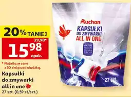 Auchan Kapsułki do zmywarki all in one Auchan oferta