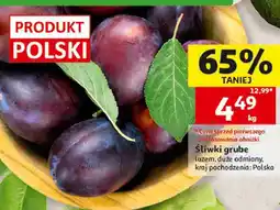 Auchan Śliwki grube oferta