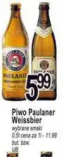 E.Leclerc Piwo Paulaner Weissbier wybrane smaki UB oferta