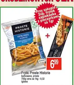 E.Leclerc Frytki karbowane, proste Proste Historie Iglotex oferta