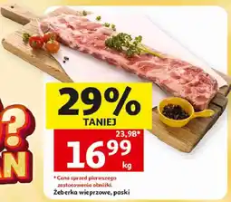 Auchan Żeberka wieprzowe, paski oferta
