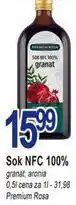 E.Leclerc Sok NFC 100% granat, aronia Premium Rosa oferta