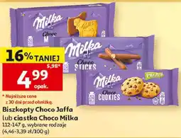 Auchan Biszkopty Choco Jaffa lub ciastka Choco Milka oferta