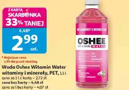 Auchan Woda Oshee Vitamin Water witaminy i minerały oferta