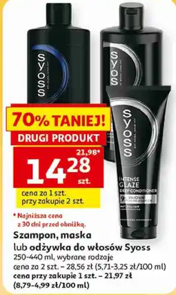 Auchan Szampon, maska lub odżywka do włosów Syoss oferta
