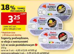 Auchan Szproty podwędzane Auchan oferta