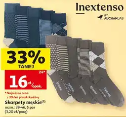 Auchan Skarpety męskie Inextenso oferta
