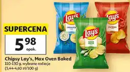 Auchan Chipsy Lay's, Max Oven Baked 110-130 g, wybrane rodzaje oferta