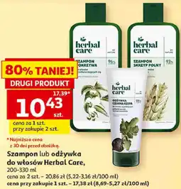 Auchan Szampon lub odżywka do włosów Herbal Care oferta