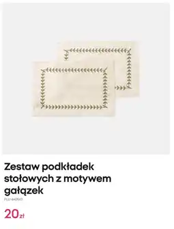 Pepco Zestaw podkładek stołowych z motywem gałązek oferta
