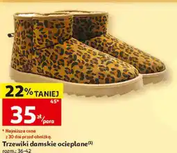 Auchan Trzewiki damskie ocieplane Inextenso oferta