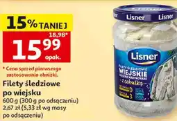 Auchan Filety śledziowe po wiejsku Lisner oferta