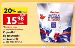 Auchan Kapsułki do zmywarki all in one Auchan oferta