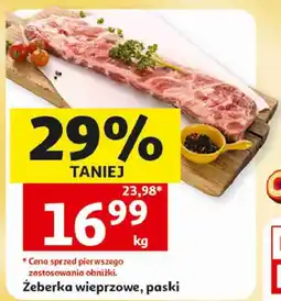 Auchan Żeberka wieprzowe, paski oferta