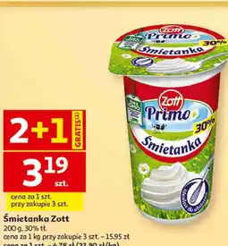 Auchan Śmietanka Zott Primo 30% tł oferta