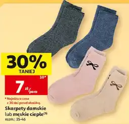 Auchan Skarpety damskie lub męskie ciepłe oferta