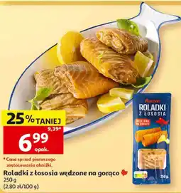 Auchan Auchan Roladki z łososia wędzone na gorąco oferta
