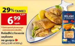 Auchan Roladki z łososia wędzone na gorąco Auchan oferta